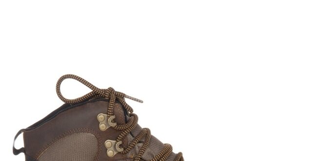 Pánske čokoládovo hnedé outdoorové členkové topánky Timberland