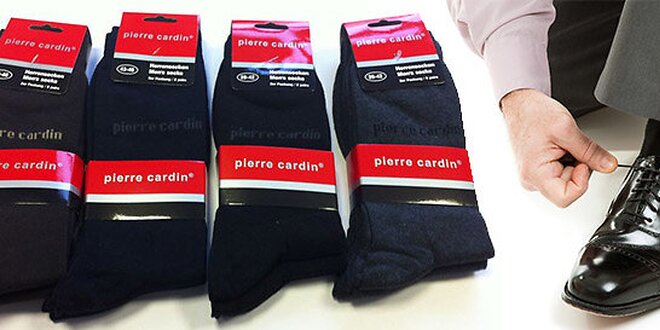 6 párov pánskych ponožiek Pierre Cardin vrátane poštovného