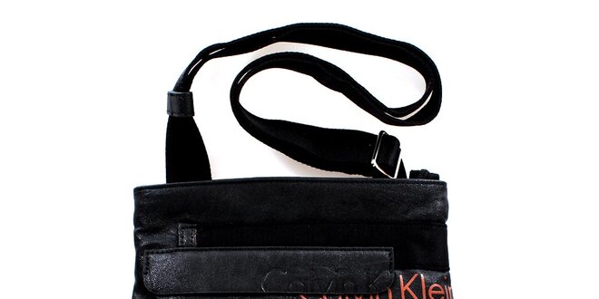 Pánska malá čierna taška cez rameno Calvin Klein