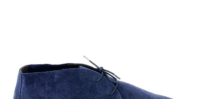 Dámske modré semišové členkové topánky Eye
