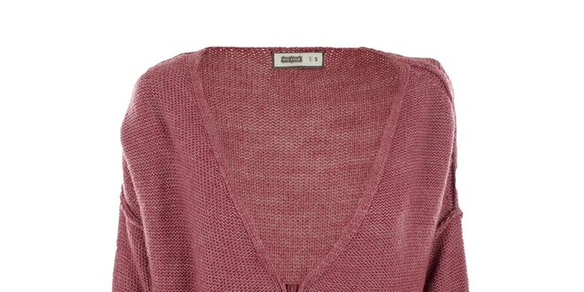 Dámsky ružový sveter na zips Big Star