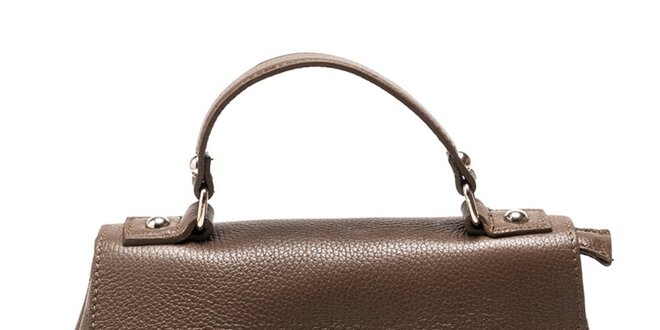 Dámska hnedá kabelka s odnímateľným popruhom Carla Ferreri
