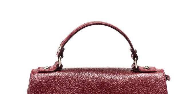 Dámska červená kabelka s odnímateľným popruhom Carla Ferreri