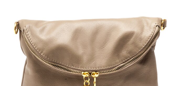 Dámska béžová kabelka so strapcom Carla Ferreri