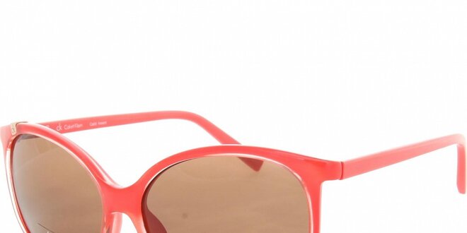 Dámske korálovo ružové slnečné okuliare Calvin Klein