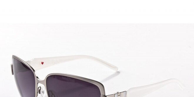 Dámske šedo-biele slnečné okuliare Elle