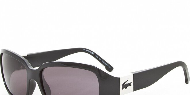 Dámske čierne slnečné okuliare Lacoste
