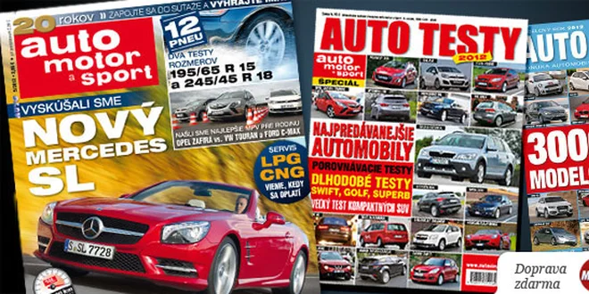 2 ročenky a polročné predplatné magazínu AUTO MOTOR A ŠPORT s poštovným