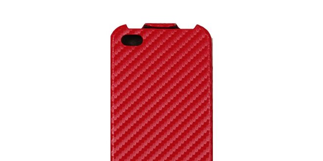Červené karbonové púzdro na iPhone 4/4S