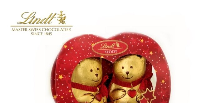 Super darček na Valentína - Lindt teddy