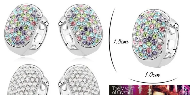 Nádherné náušnice vyrobené so SWAROVSKI ELEMENTS