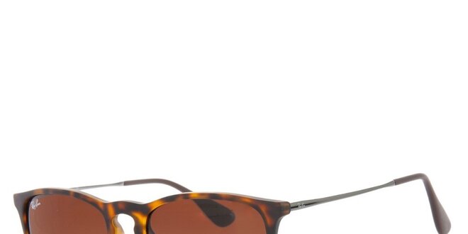 Žíhané slnečné okuliare s tenkými stranicami Ray-Ban