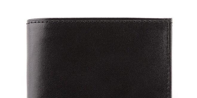 Rozkladacia čierna peňaženka s logom Wittchen