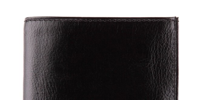 Čierna rozkladacia peňaženka z teľacej kože Wittchen
