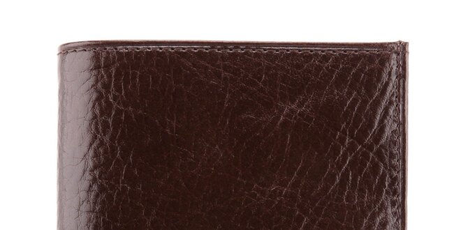 Tmavo hnedá rozkladacia peňaženka z teľacej kože Wittchen
