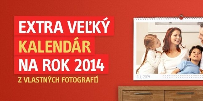 EXTRA VEĽKÝ fotokalendár na rok 2014