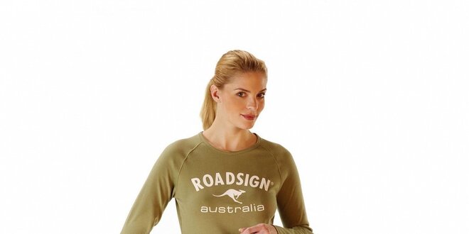 Dámske khaki tričko Roadsign Australia