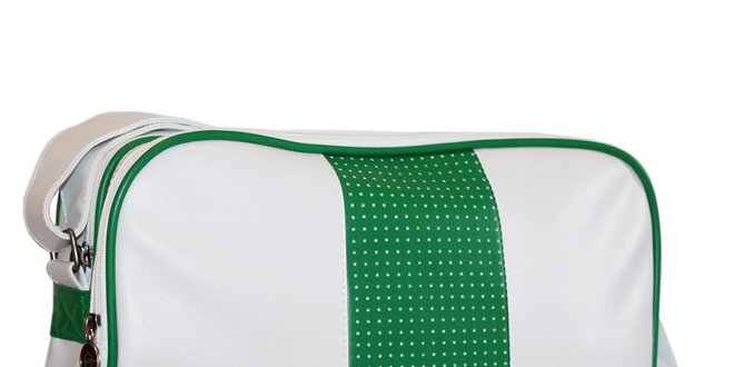 Bielo-zelená taška cez rameno Dunlop