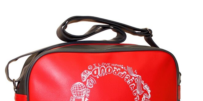 Červená taška so vzorom Dunlop