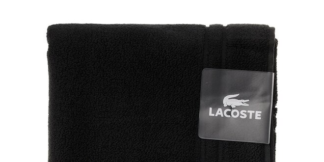 Čierna kúpeľňová predložka Lacoste