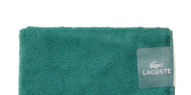 Väčší tyrkysovo zelený uterák Lacoste