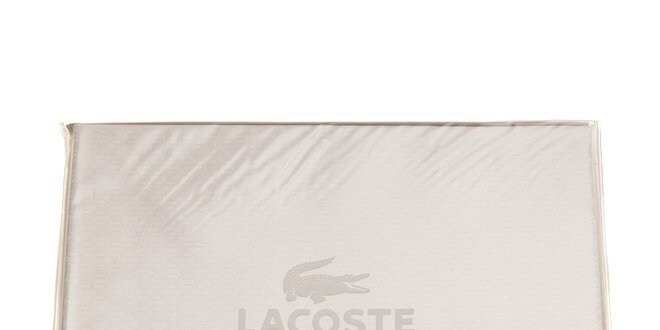 Krémový set posteľného prádla Lacoste v prevedení bavlnený satén