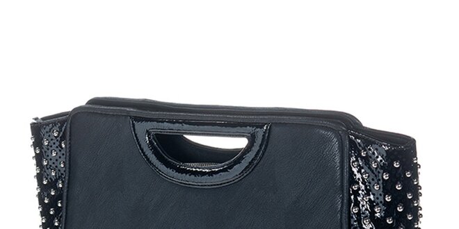 Dámska čierna kabelka s cvočkami Versace Jeans