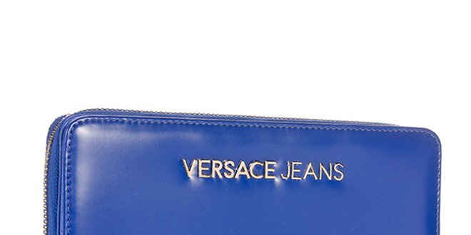 Dámska modrá podlhovastá peňaženka Versace Jeans