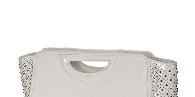 Dámska biela kabelka s cvočkami Versace Jeans
