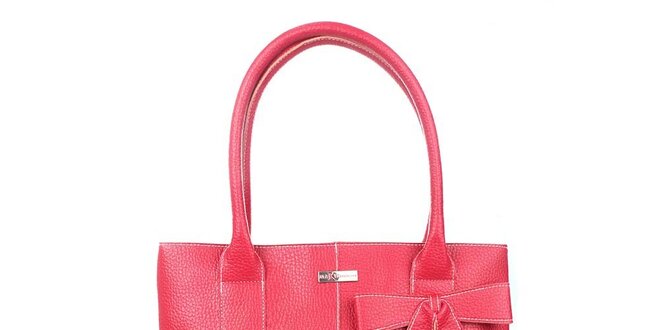 Dámska červená kabelka s mašličkou Maku Barcelona