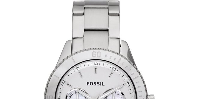 Dámske strieborné hodinky Fossil