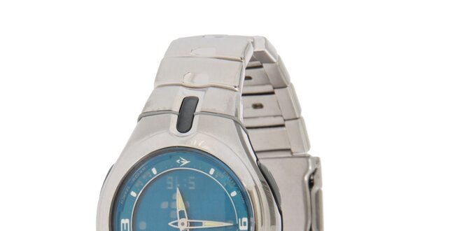 Pánske oceľové hodinky Casio s modrým ciferníkom