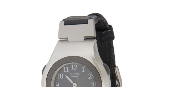 Dámske čierno-strieborné hodinky Casio s kombinovaným ciferníkom