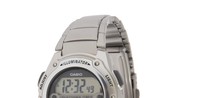 Pánske oceľové digitálne hodinky Casio