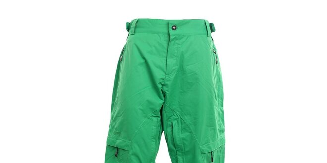 Pánske smaragdovo zelené funkčné nohavice Fundango