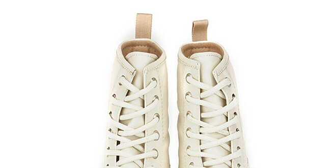 Dámske krémovo biele členkové topánky s Marilyn Monroe Dogo