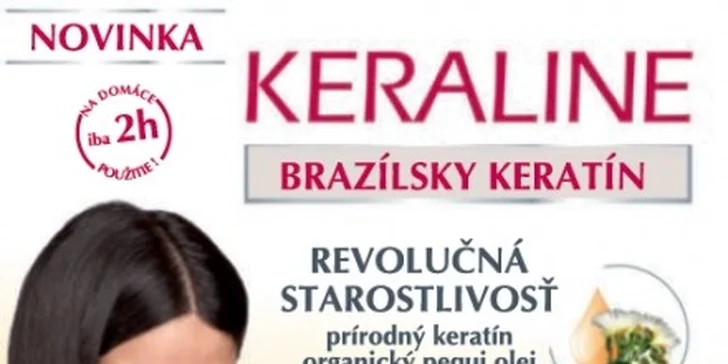 43 eur za brazílsky keratín Keraline, prvú kompletnú kúru na vyrovnávanie a ošetrovanie vlasov pre domáce použitie, so zľavou 45%!