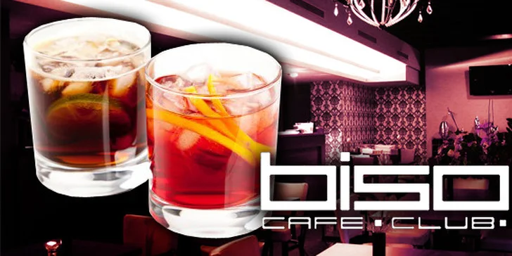 1,50 Eur za jeden zo štyroch miešaných drinkov. Vyberte si Mojito, Sex on the beach, GimLet alebo Dubai v štýlovom podniku Bisou Café so zľavou až 64%!