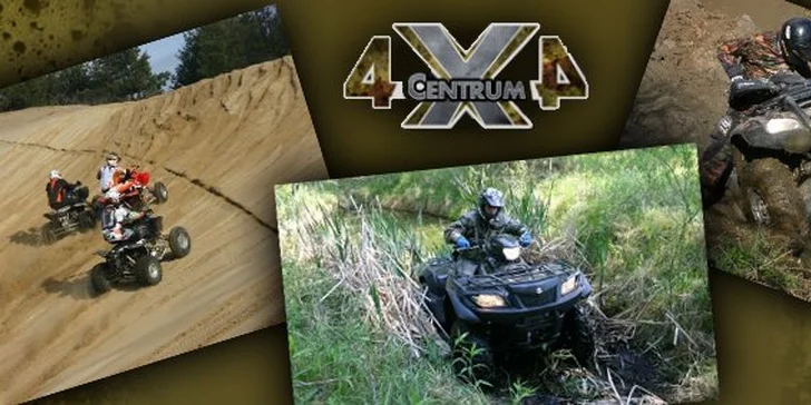 13 Eur za neuveriteľnú jazdu v teréne na štvorkolkách! Príďte si bláznivo zajazdiť na štvorkolke v offroad centre v Bratislave so zľavou 50 %