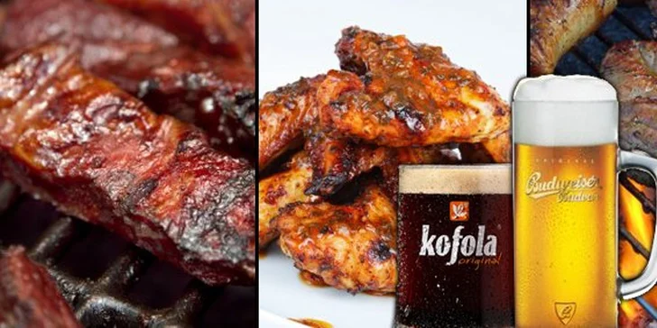 4,90 Eur za NEOBMEDZENÚ konzumáciu jedál z grilu! K tomu v cene kofola alebo pivo so zľavou 69 %