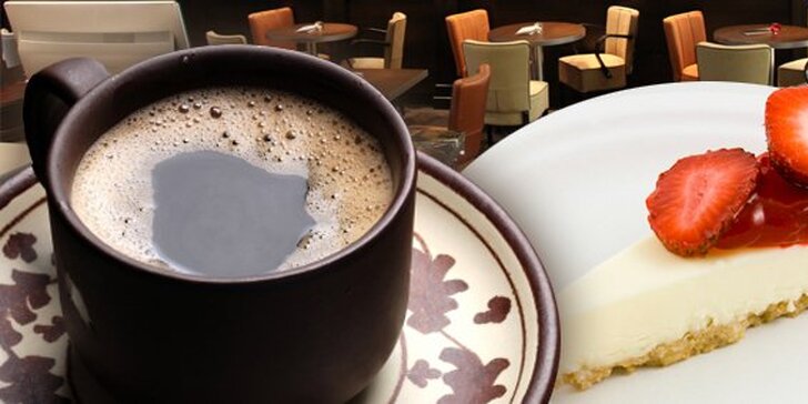 Oddýchnite si v príjemnej kaviarni pri lahodnom cheescaku a aromatickej káve len za 1,80 Eur namiesto pôvodných 3,68 Eur so zľavou 51%!