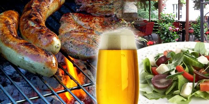 5,90 € za NEOBMEDZENÚ konzumáciu jedál z grilu! K tomu v cene pivo alebo pohár vína. To celé so zľavou až 60%!