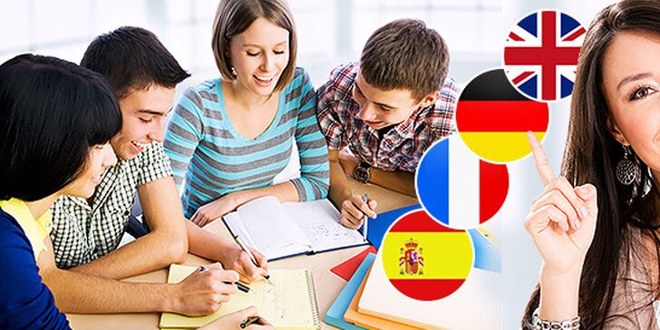 Konverzačné kurzy angličtiny, nemčiny, francúzštiny i španielčiny