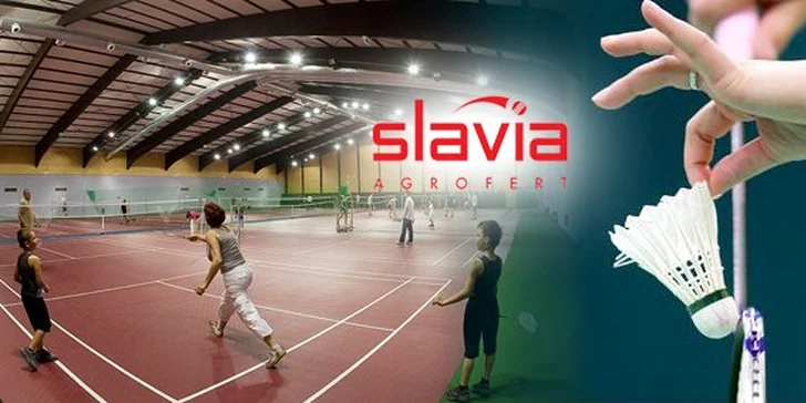 4,90 EUR za hodinu bedmintonu na najnovších dvorcoch v Bratislave. Relax, zábava s priateľmi a pohyb v športovom areáli Slávia Agrofert so zľavou 51%