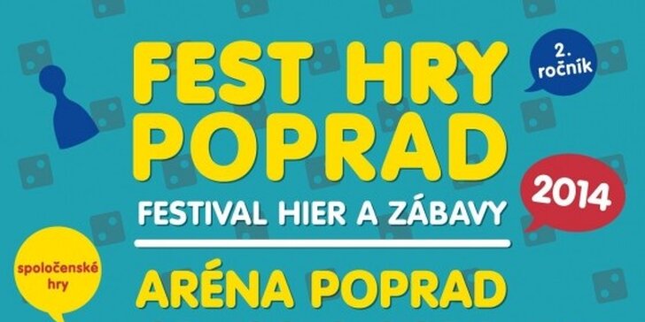 Rodinné vstupné na Fest hry v Poprade a 21.-23.2.