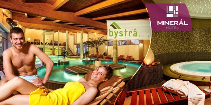 289 eur za hotelový voucher od partnerských hotelov BYSTRÁ*** a MINERÁL***. Načerpajte nové sily a oddýchnite si v luxuse so zľavou 46%!