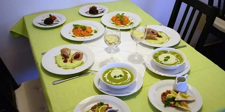 5 chodové degustačné menu pre 2 osoby U Dvoch Víl