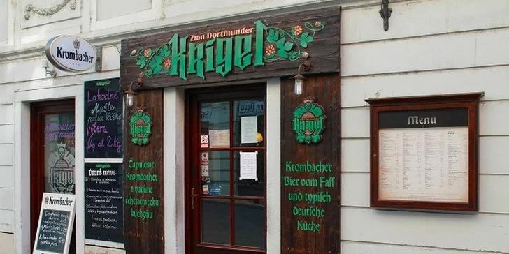 Vyberané nemecké menu pre dvoch s pivom Krombacher