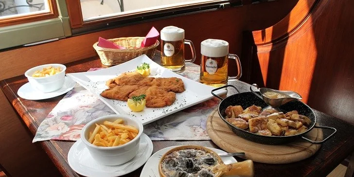 Vyberané nemecké menu pre dvoch s pivom Krombacher