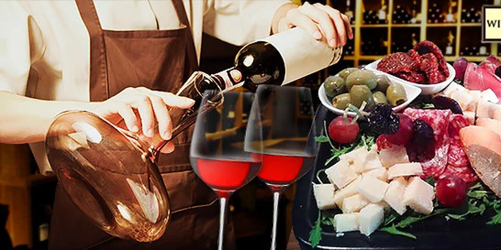 Ochutávka lahodných vín s občerstvením v štýlovom WineBare pre 2 osoby